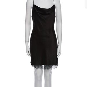 Alice + Olivia Black Dress with Lace Detail